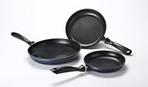 Karcher 121695 Pfannen Set - hochwertiges 3-teiliges Aluguss Pfannen Set - Teflon&reg; Classic beschichtet - blau