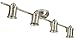 4 Light Track Lighting Wall and Ceiling Mount Fixture Kitchen and Dining Room, Brushed Nickel