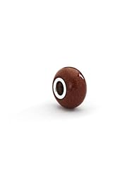 Natural Gold Sandstone Charm for 3mm Charm Bracelets