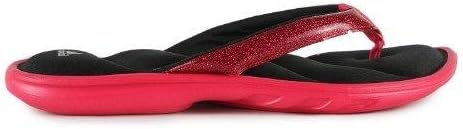 New Adidas Women's Chilwyanda Glitter Thong Blaze Pink/Black 7