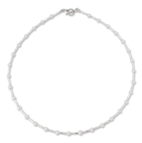 Pearl strand necklace White Sea