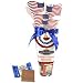 Ghirardelli Chocolate Flag Coronet with Assorted Squares Chocolates