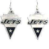 New York Jets Dangle Earrings - NFL Football Fan Shop Sports Team Merchandise