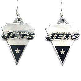 New York Jets Dangle Earrings - NFL Football Fan Shop Sports Team Merchandise