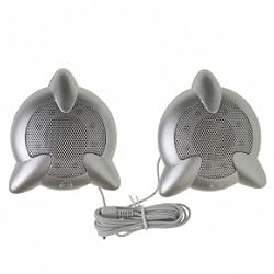 Universal MP3 Stereo Speakers - Silver -
