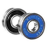 Bones Bearings Swiss 6-Ball Skate Bearings (8mm, 16-Pack)