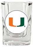 Miami Hurricanes Square Shot Glass Feature A Photo Quality Domed Team Logo