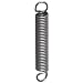 Music Wire Extension Spring, Steel, Inch, 0.12" OD, 0.018" Wire Size (Pack of 10)
