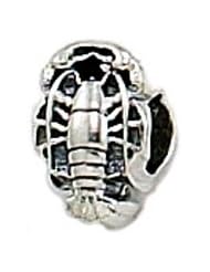 Genuine Zable (TM) Product. 925 Sterling Silver Lobster Bead Charm. 100% Satisfaction Guaranteed.