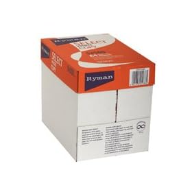 Ryman Select Copy Paper A4 80gsm 500 Sheets Box of 5 - Color: White