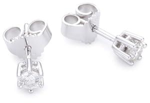 Bella Donna Damen-Ohrstecker 585 Weißgold 2 Brillanten 0.25 Carat 631373