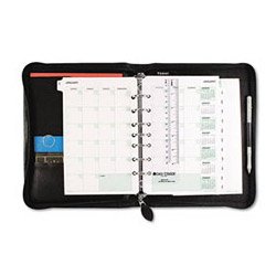 Day-Timer Recycled Bonded Leather Organizer, Desk Size Day-Timer Starter Set (D41745 )
