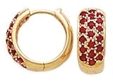 14k Gold & Ruby Earrings (0.67ctw).