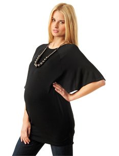 A Pea in the Pod: Lavish by Heidi Klum Short Sleeve Crew Neck Sleeve Detail Maternity Tunic