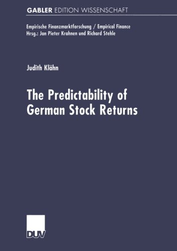 The Predictabilty of German Stock Returns (Empirische Finanzmarktforschung/Empirical Finance)