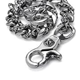 クロムハーツ/CHROME HEARTS ファンシー リンク ウォレットチェーン 2クリップ ショート