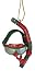 December Diamonds RED & GRAY SCUBA MASK SNORKEL ORNAMENT