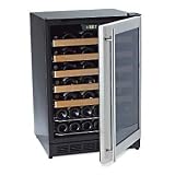 Wine Enthusiast 50 Bottle Wine Refrigerator (1-Temp) (Stainless Steel Trimmed Glass