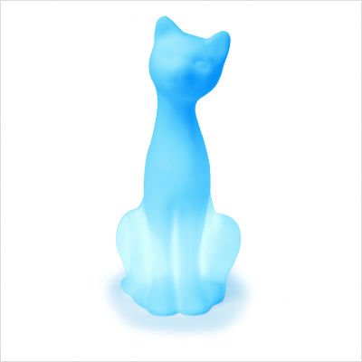 Siamese Cat Pet Lamp in Sky Blue
