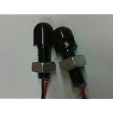 License Plate Bolt Lights Black - Universal Trucks And All Motorcycles Honda, Yamaha,... by KapscoMoto