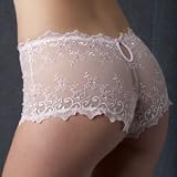 Redoute creation embroidered tulle french knickers