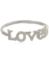 Dogeared Sterling Silver Words To Live By Loved Ring