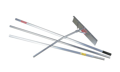 Midwest Rake 96022 22-Inch Aluminum Snow Removal Roof Rake With 16-Foot Reach