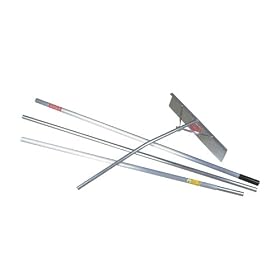 Midwest Rake 96022 22-Inch Aluminum Snow Removal Roof Rake With 16-Foot Reach by 