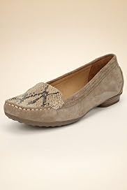 Footglove™ Original Leather Round Toe Animal Print Moccasins