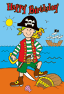 Galt Pirate Birthday Card