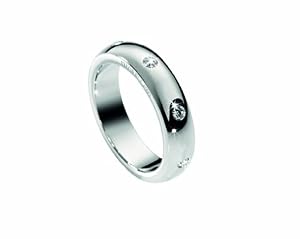 Morellato SNA04014 - Love Rings - Anillo de mujer de acero inoxidable con cristales (talla: 14)