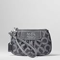 Coach Signature Madison Wristlet Case Bag 41987 Graphite for Ipod