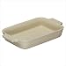 Le Creuset Stoneware 1-1/4-Quart Rectangular Baker with Bonus 16-Ounce Rectangular Baker, White