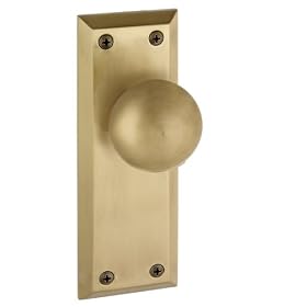 Grandeur GS40-FAVFAV-VB Fifth Avenue Longplate with Fifth Avenue Knob, Privacy, Vintage... by Grandeur