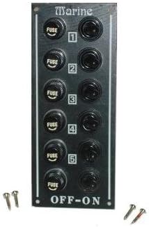 6 Gang Waterproof Switched Boat Switch Panel