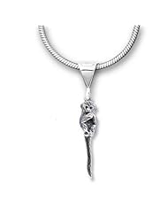 Sterling Silver Squirrel Monkey Pendant by The Magic Zoo