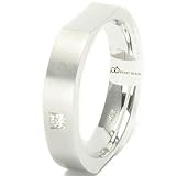 .10ct VVS E-F 14K White Gold Contemporary Square Shaped High End Men's Diamond Wedding Ring