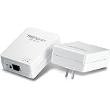 TRENDnet500MbpsPowerlineAVEthernetAdapterKitTPL-401E2K(White)