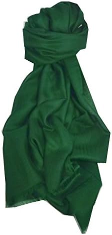 Pashtoosh Luxury Cashmere Stole Green by Pashmina & Silk