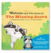 Hallmark Watson the Raccoon Book #2 Watson and the Case of The Missing Acorn~Interactive Storybook~WATSON sold separately
