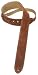 Levy's 2" Basic Suede Leather Guitar Strap, Brown