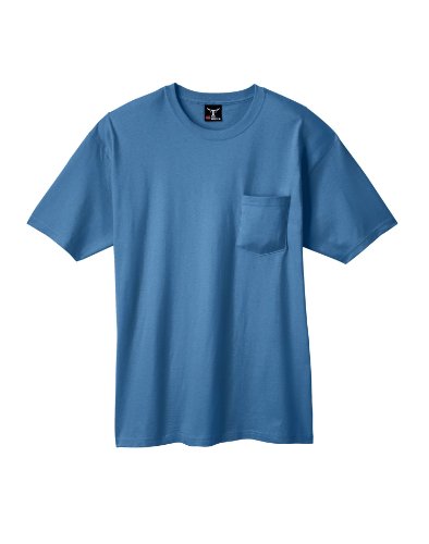 Hanes Adult Beefy-T® T-Shirt with Pocket - Denim Blue - XL