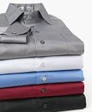 Geoffrey Beene Wrinkle Free Sateen Solid-Point Collar