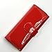 KLOUD City ® Red patent synthetic leather women clutch wallet
