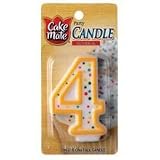 Cake mate numeral 4 birthday candle (052100156477)