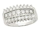 Large White Antique Splendor Diamond Ring - B0000WMDRQ