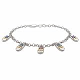 JCPenney BEST VALUE! Custom 5-Birthstone Bootie Bracelet - White