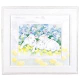 Looking Sheepish Artwork-Unframed W/handpainted Mat