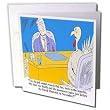 Londons Times Funny Holidays Cartoons - Thanksgiving Benefits For Turkey Employees - Greeting Cards-12 Greeting Cards with envelopes