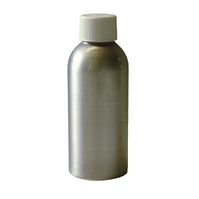 Vestil BTL-MA-4 Aluminum Metal Bottle with White Cap, 4 oz Capacity